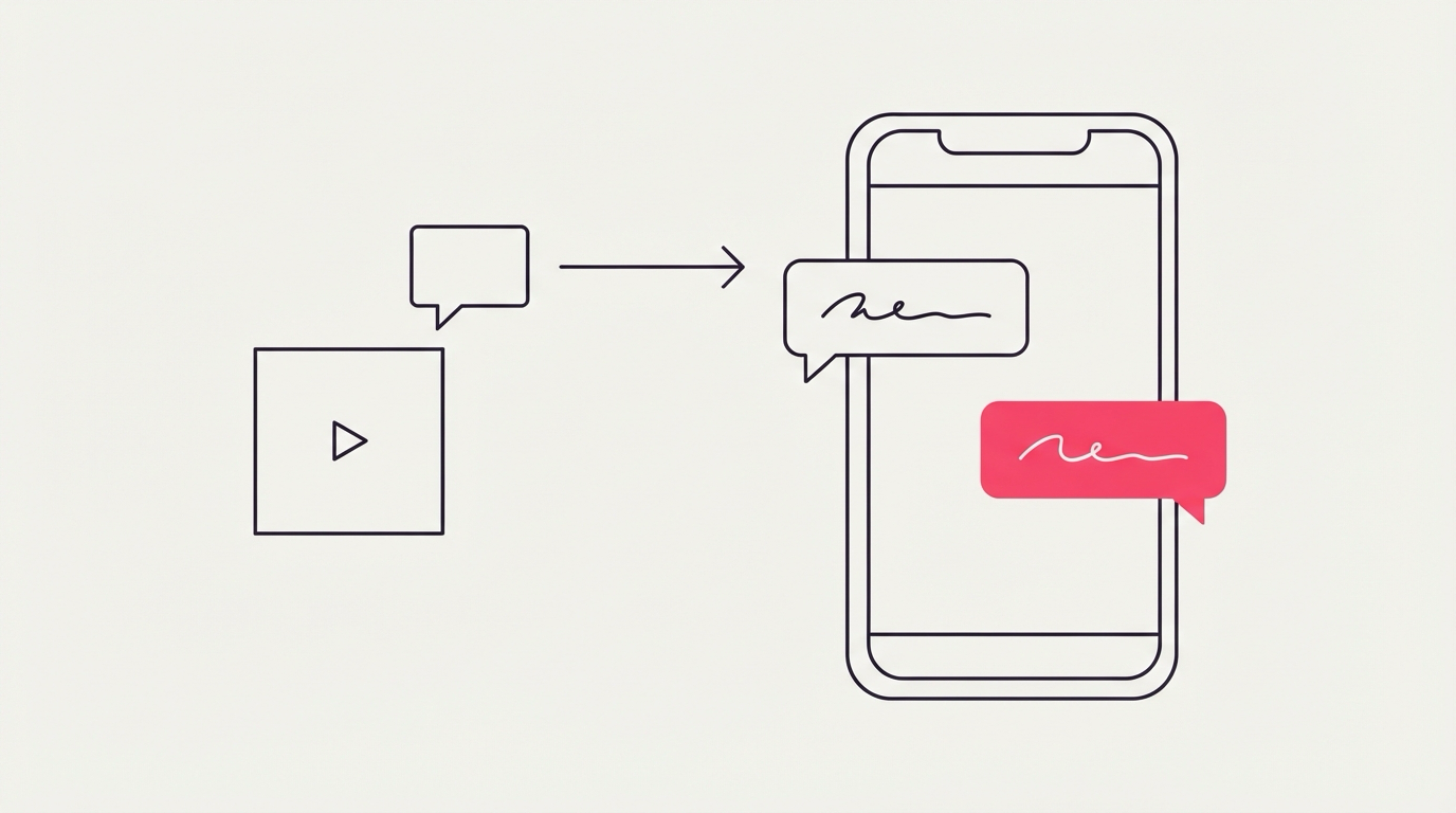 A worked comment-to-DM example